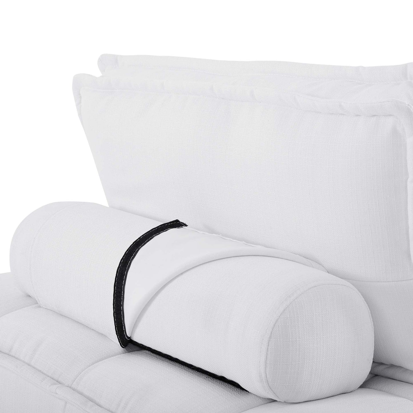 Saunter 5-Piece Tufted Fabric Fabric Sectional Sofa