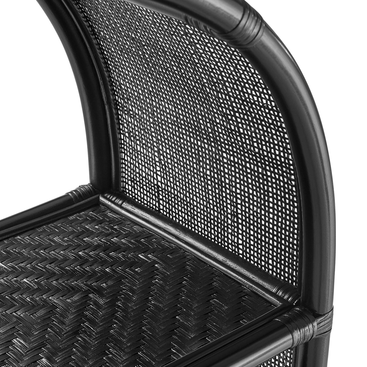 Celeste 67 Inch Tall Arched Natural Rattan Bookshelf