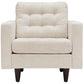Empress Upholstered Fabric Armchair