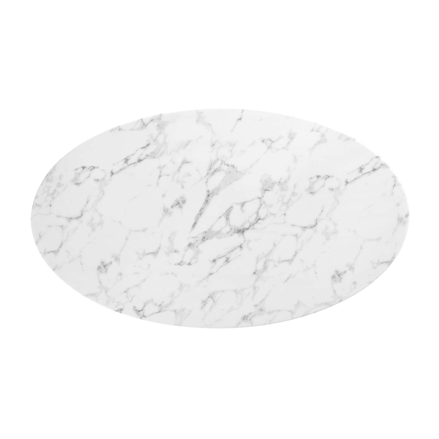 Lippa Oval Artificial Marble Dining Table