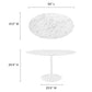 Lippa Oval Artificial Marble Dining Table