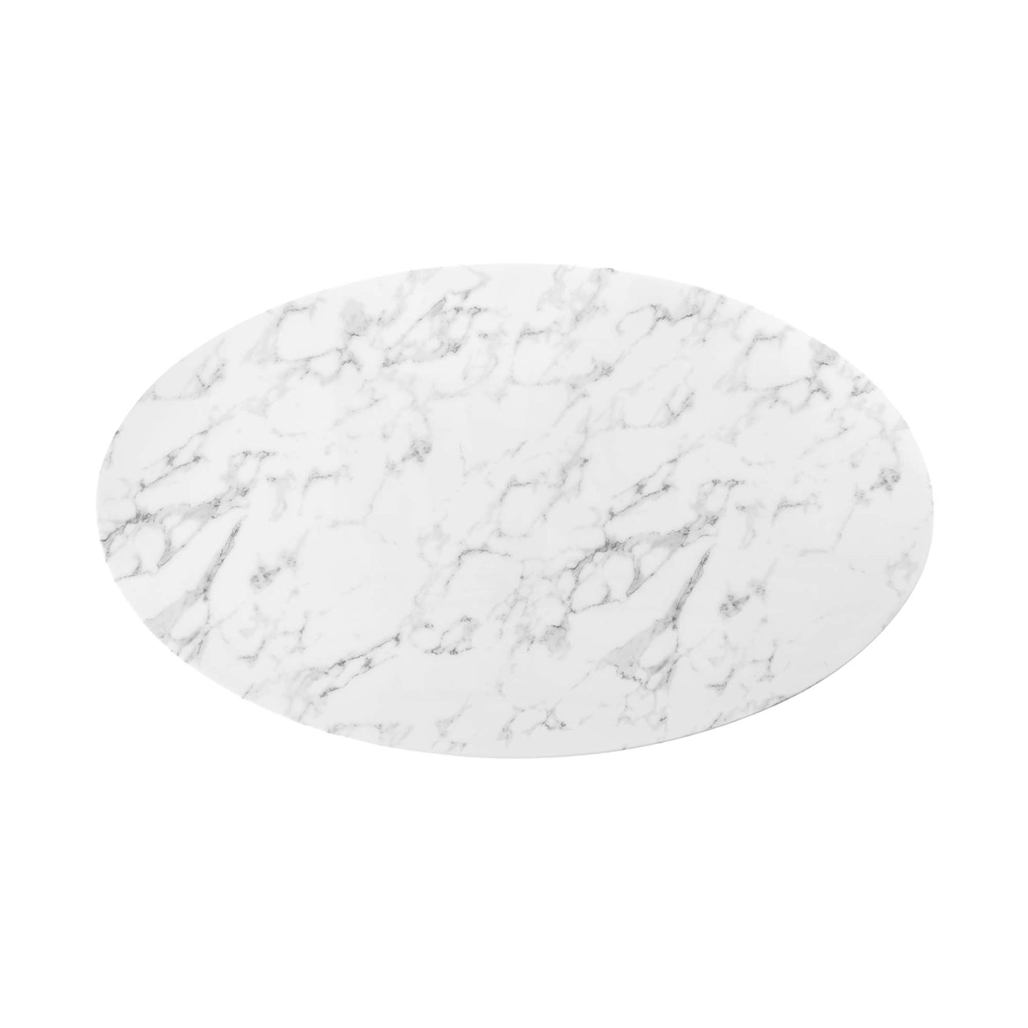 Lippa Oval Artificial Marble Dining Table