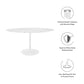 Lippa Oval Artificial Marble Dining Table