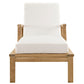 Marina Outdoor Patio Teak Single Chaise