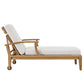 Marina Outdoor Patio Teak Single Chaise