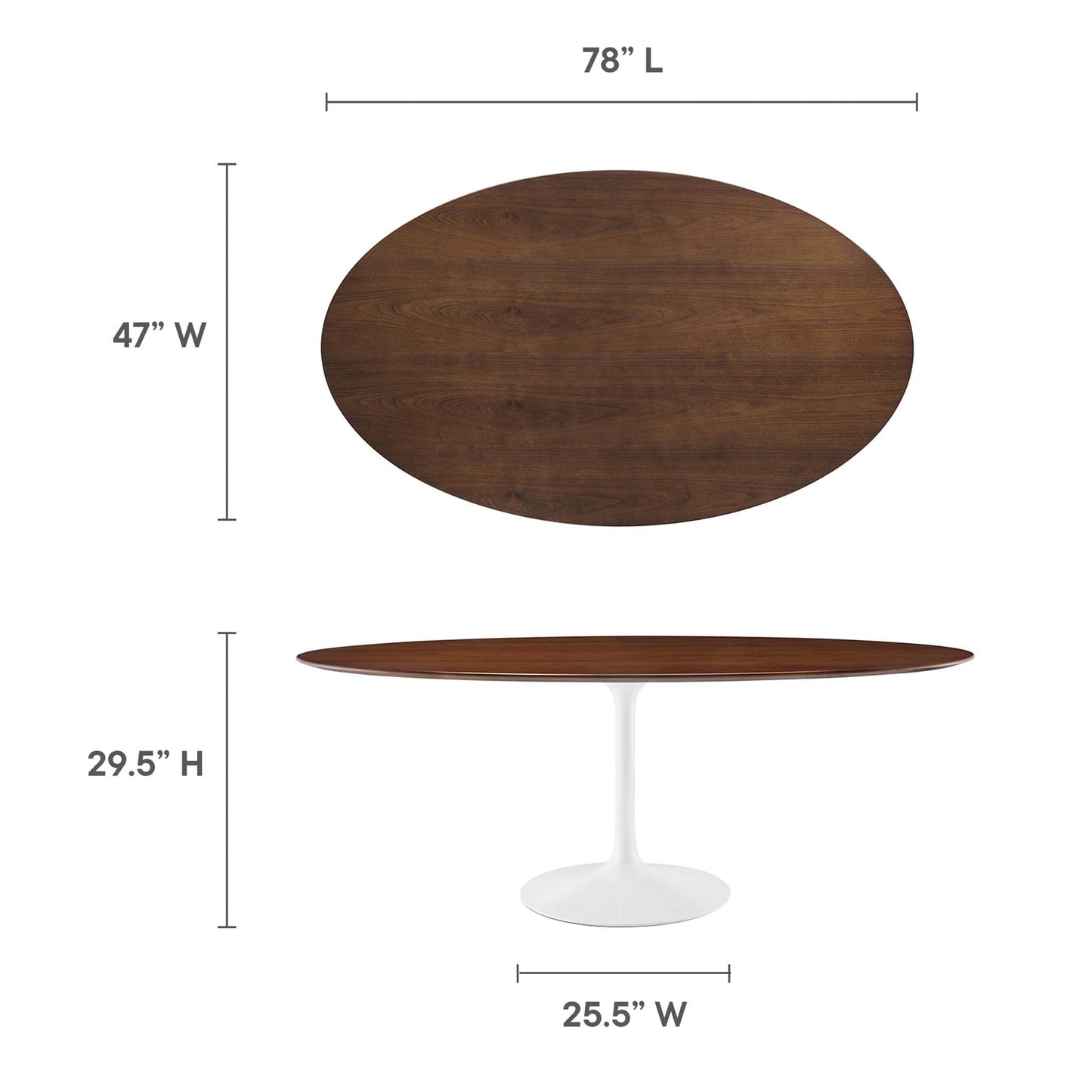 Lippa Oval Wood Dining Table
