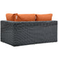 Summon Outdoor Patio Sunbrella® Right Arm Loveseat