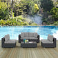 Sojourn 5 Piece Outdoor Patio Sunbrella® Sectional Set