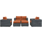 Summon 5 Piece Outdoor Patio Sunbrella® Sectional Set