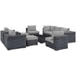Summon 10 Piece Outdoor Patio Sunbrella® Sectional Set