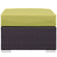 Convene Outdoor Patio Fabric Square Ottoman