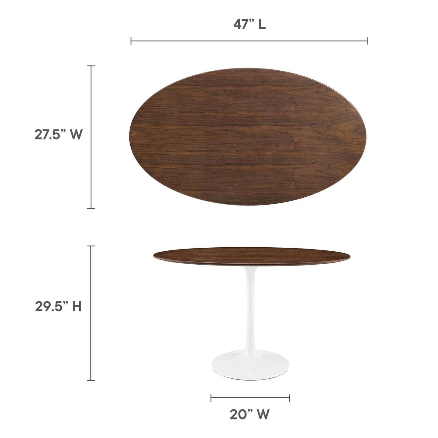 Lippa Oval Wood Dining Table