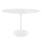 Lippa Oval Artificial Marble Dining Table