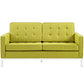 Loft Upholstered Fabric Loveseat