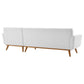 Engage Right-Facing Upholstered Fabric Sectional Sofa