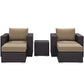 Convene 5 Piece Outdoor Patio Sectional Set