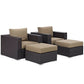 Convene 4 Piece Outdoor Patio Sectional Set