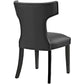 Curve Vegan Leather Dining Chair
