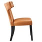 Curve Vegan Leather Dining Chair