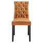 Duchess Button Tufted Vegan Leather Dining Chair