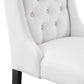 Baronet Button Tufted Fabric Dining Chair
