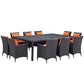 Convene 11 Piece Outdoor Patio Dining Set