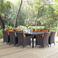 Convene 11 Piece Outdoor Patio Dining Set