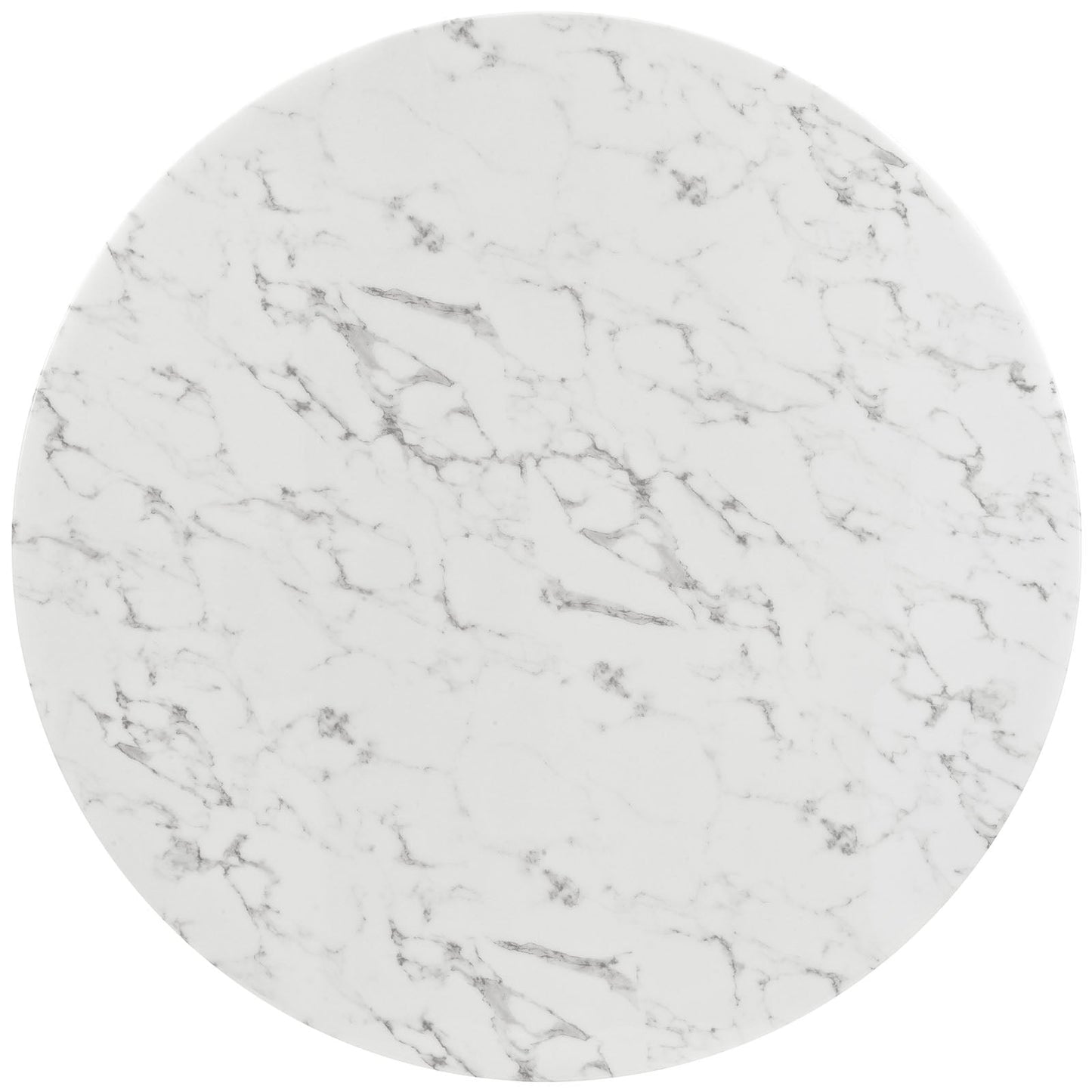 Lippa Round Artificial Marble Dining Table with Tripod Base