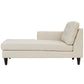 Empress Left-Arm Upholstered Fabric Chaise