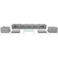 Harmony 10 Piece Outdoor Patio Aluminum Sectional Sofa Set