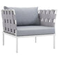 Harmony 7 Piece Outdoor Patio Aluminum Sectional Sofa Set