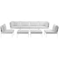 Harmony 8 Piece Outdoor Patio Aluminum Sectional Sofa Set