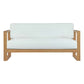 Upland Outdoor Patio Teak Sofa