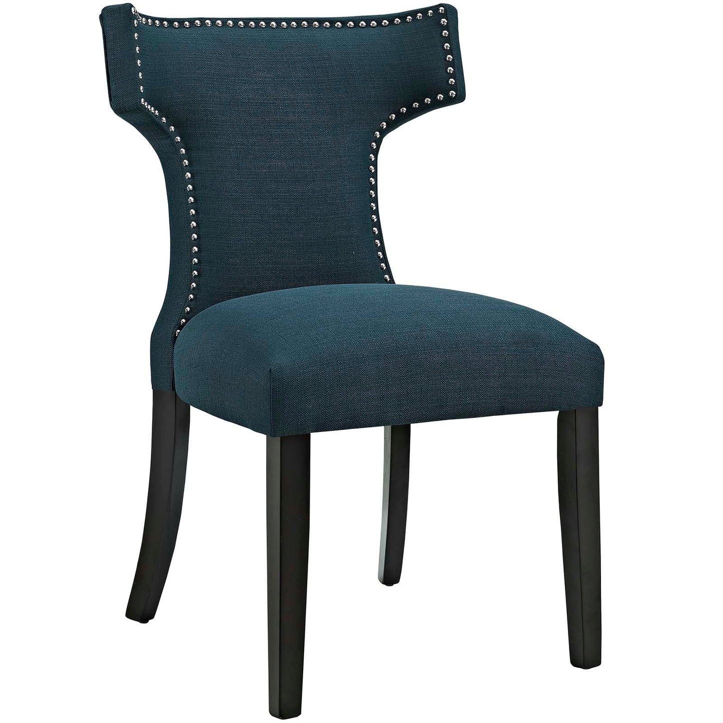 Curve Fabric Dining Side Chair Set of 2