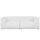 Mingle 2 Piece Upholstered Fabric Sectional Sofa Set