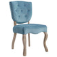 Array Vintage French Performance Velvet Dining Side Chair