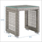 Aura Outdoor Patio Wicker Rattan Side Table