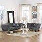 Bestow 2 Piece Upholstered Fabric Sofa and Armchair Set