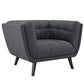 Bestow 3 Piece Upholstered Fabric Sofa and Armchair Set