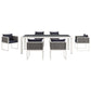 Stance 7 Piece Outdoor Patio Aluminum Dining Set