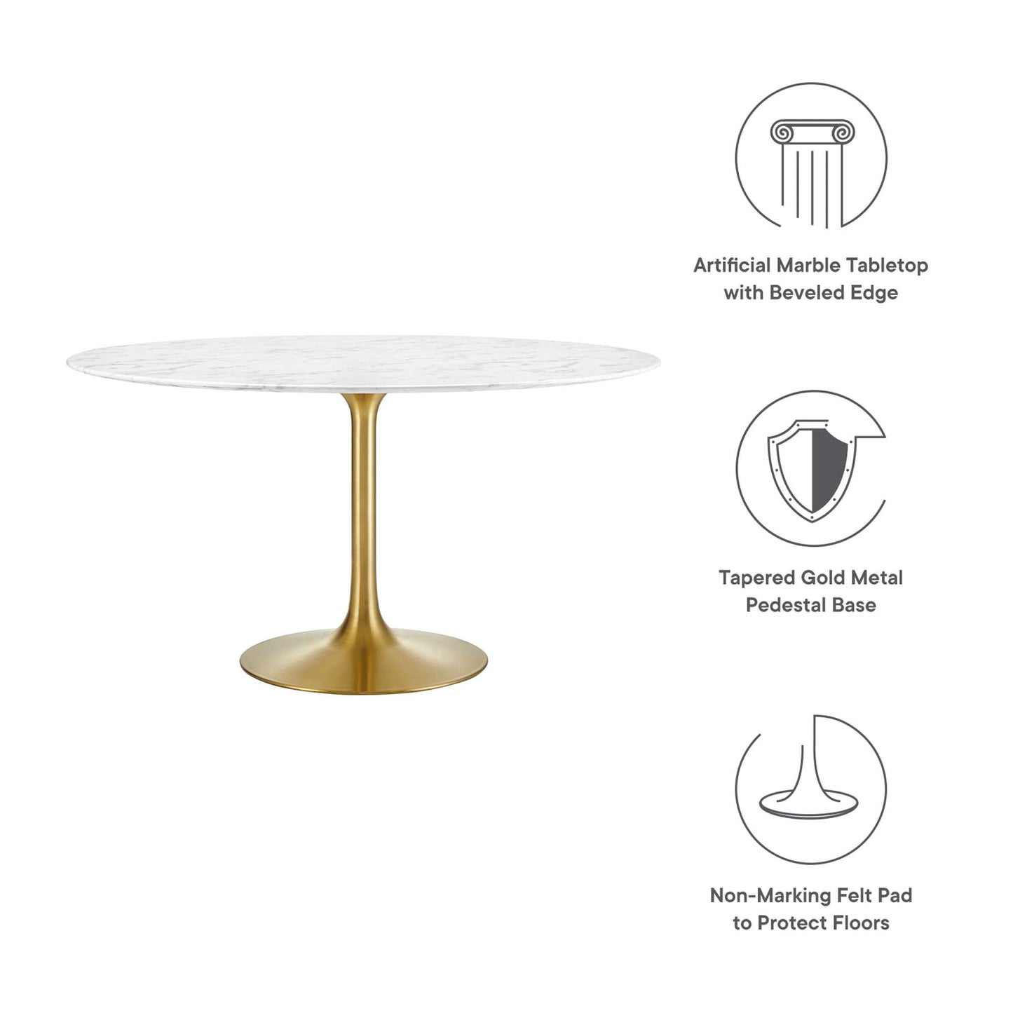 Lippa Round 54" Dining Table