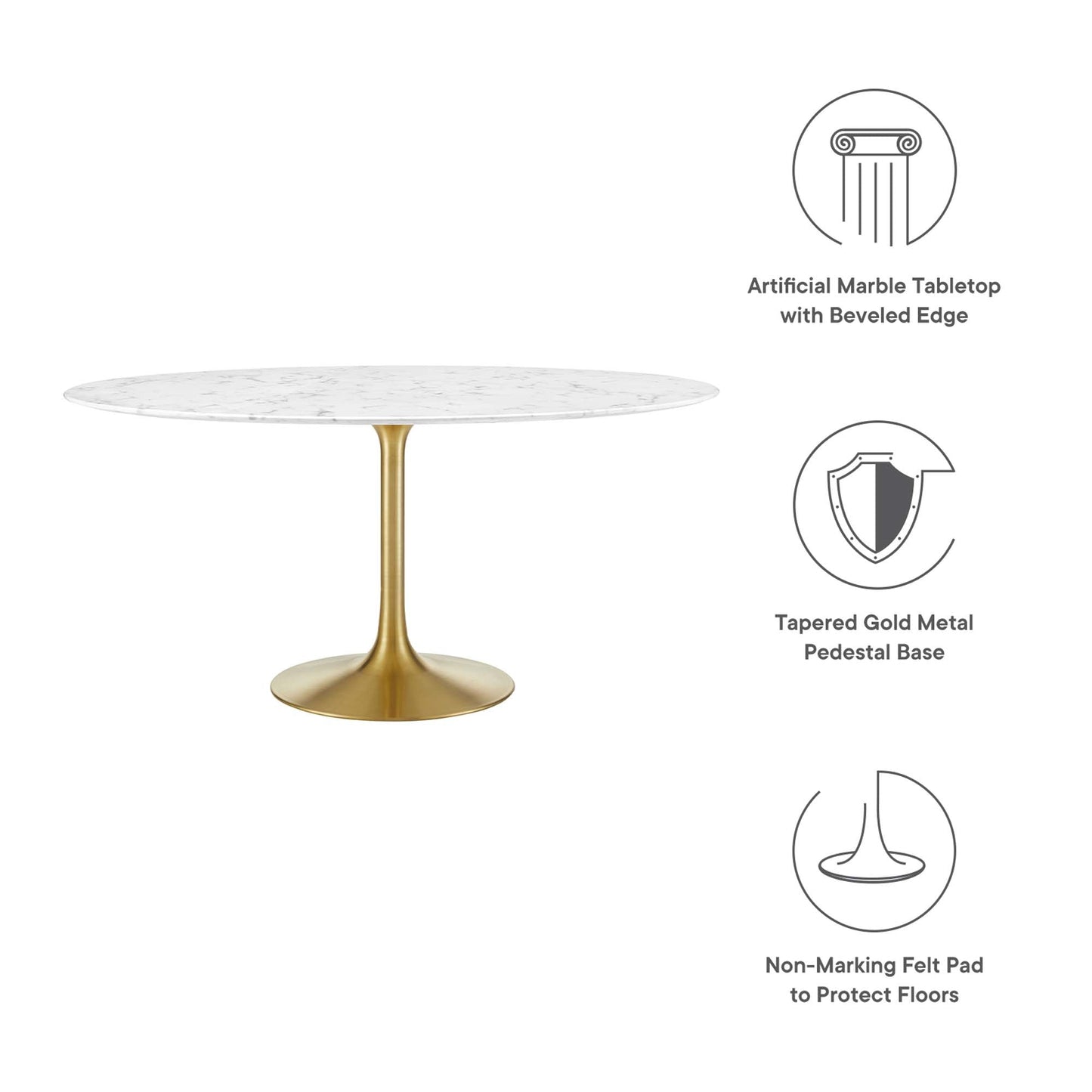 Lippa Round 60" Dining Table