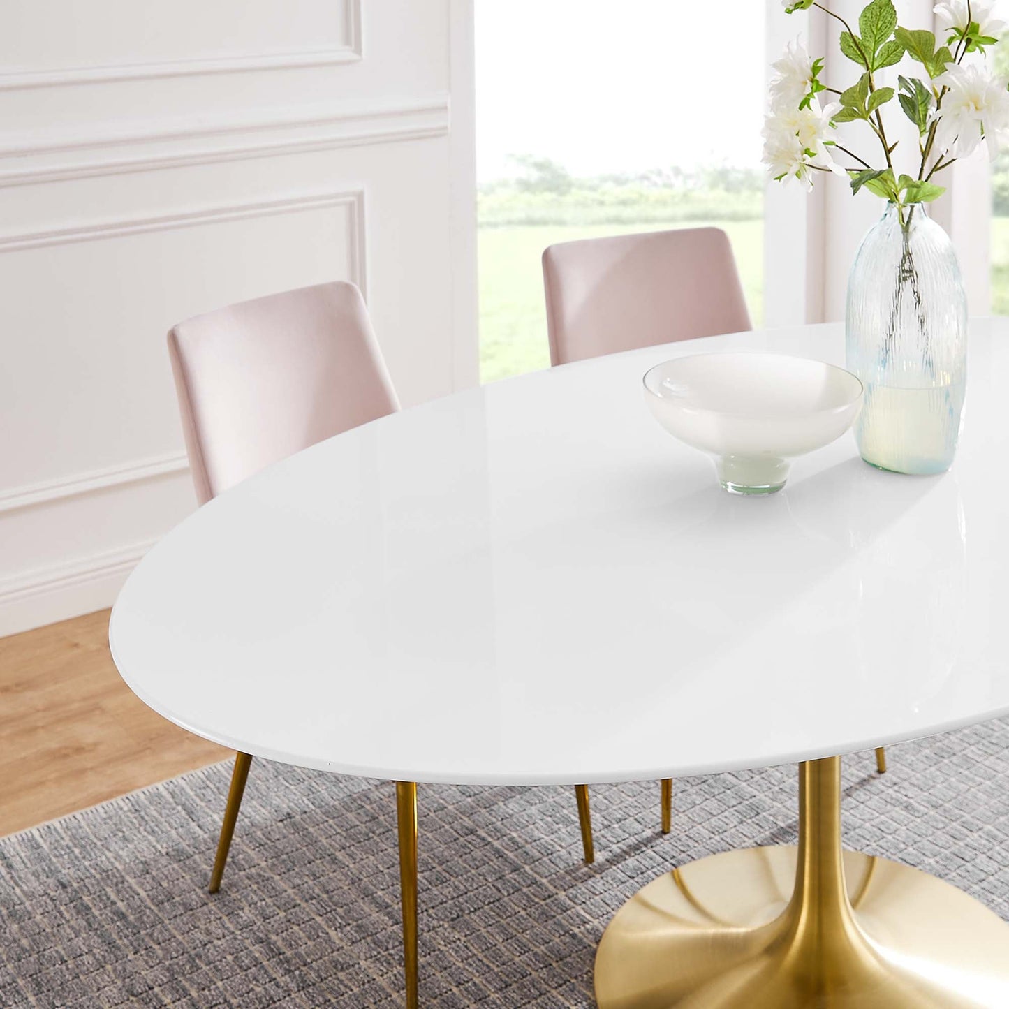 Lippa Oval Wood Dining Table