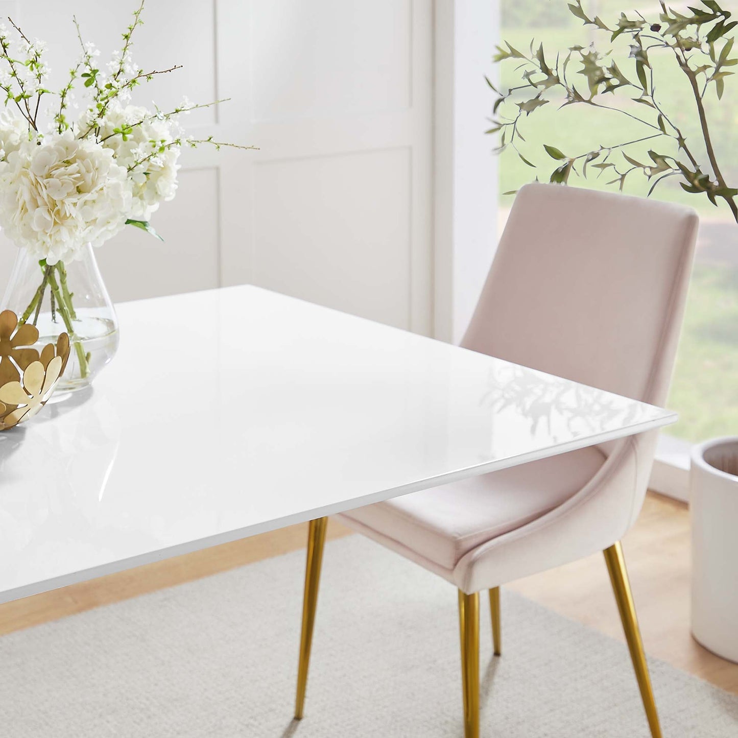 Lippa Rectangle Wood Dining Table