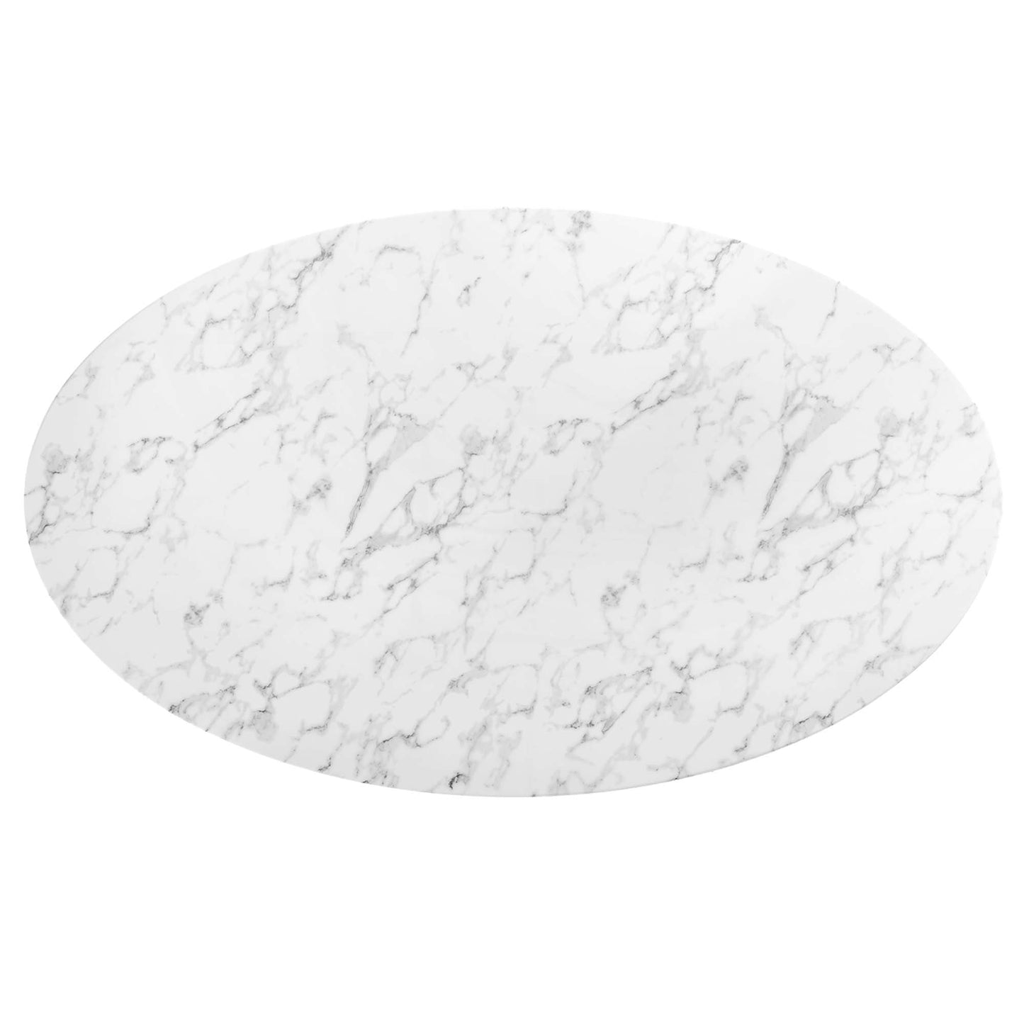 Lippa Oval Artificial Marble Dining Table