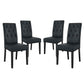 Confer Dining Side Chair Vinyl Set of 4