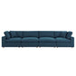 Commix 4 Piece Down Filled Overstuffed Sectional Sofa Set