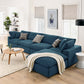 Commix 5 Piece Down Filled Overstuffed Sectional Sofa Set