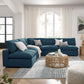 Commix 5-Piece Down Filled Overstuffed Armless Sectional Sofa