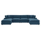 Commix 6-Piece Down Filled Overstuffed Sectional Sofa